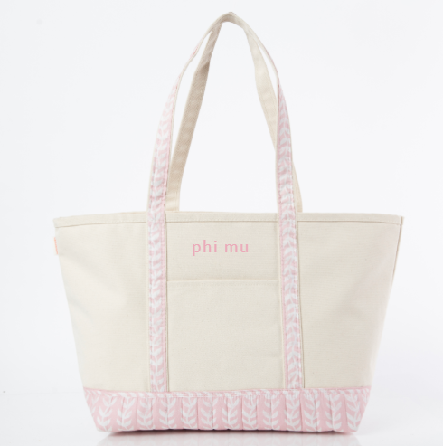 Blossom Print Large Boat Tote