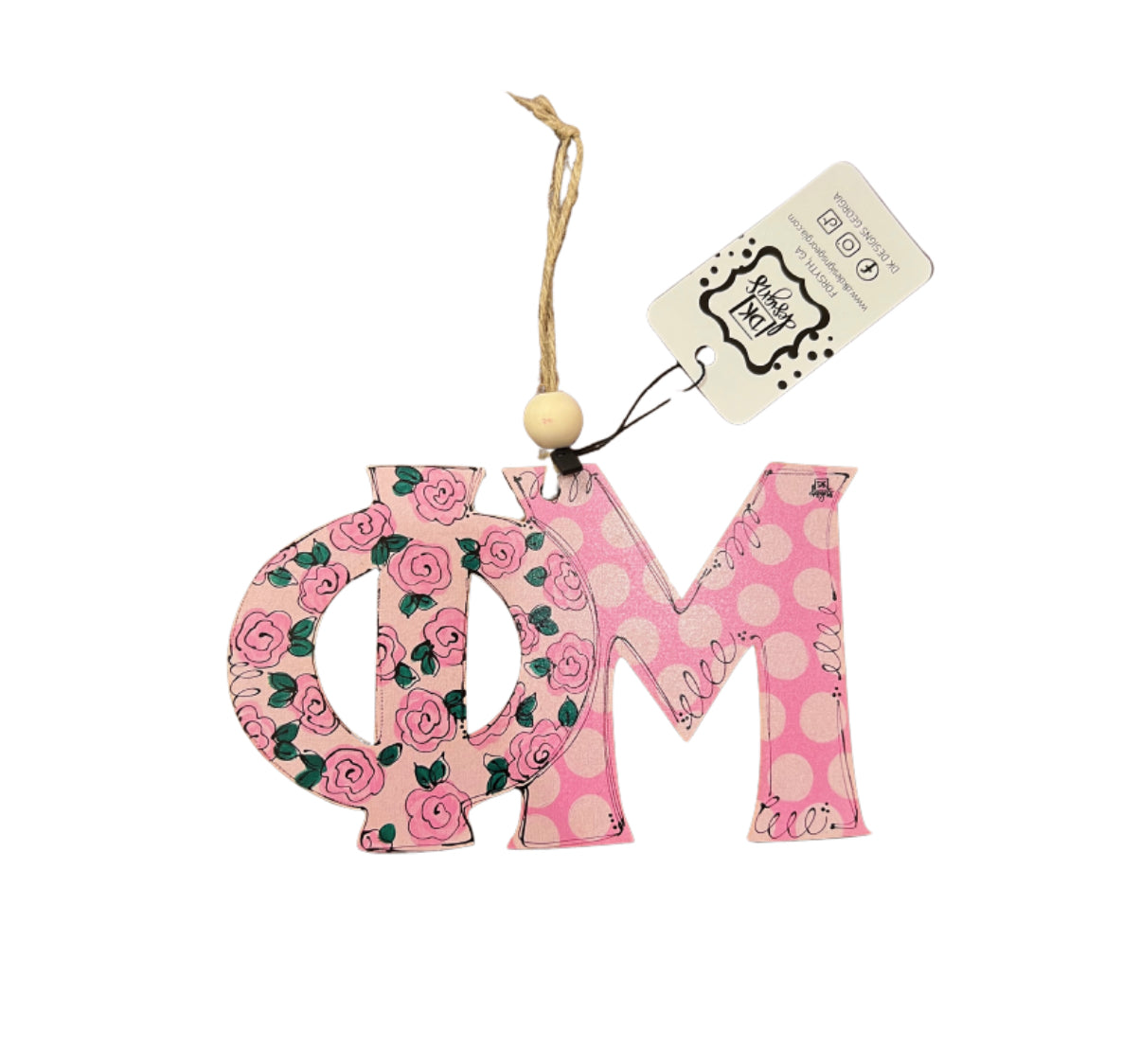 Carnation Greek Letter Mini