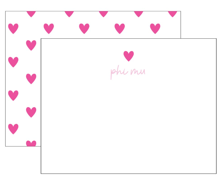 Greek Heart Flatcard Set
