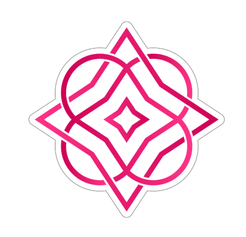 Quatrefoil Gradient Sticker
