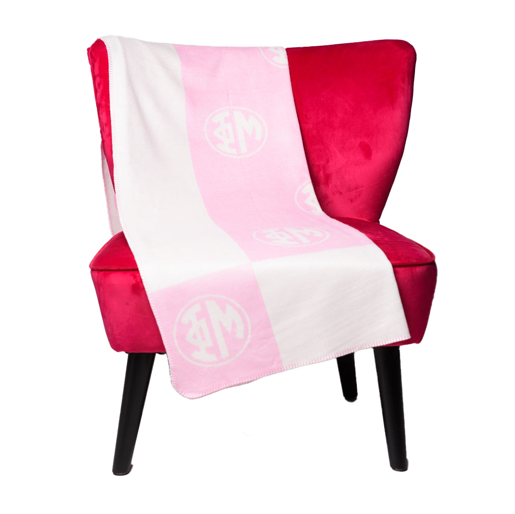 Phi Mu Greek Letter Woven Blanket