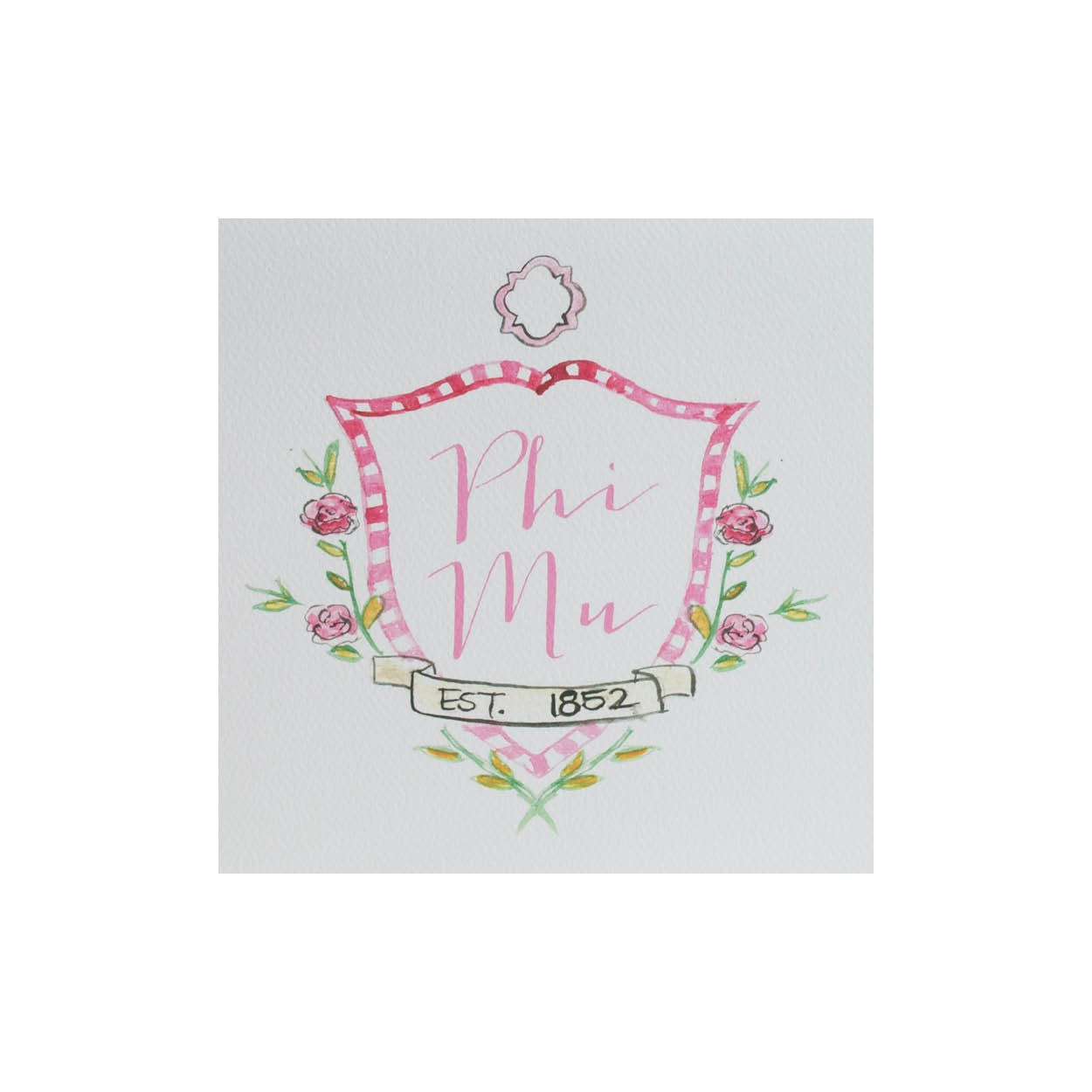 Phi Mu Greeting Card