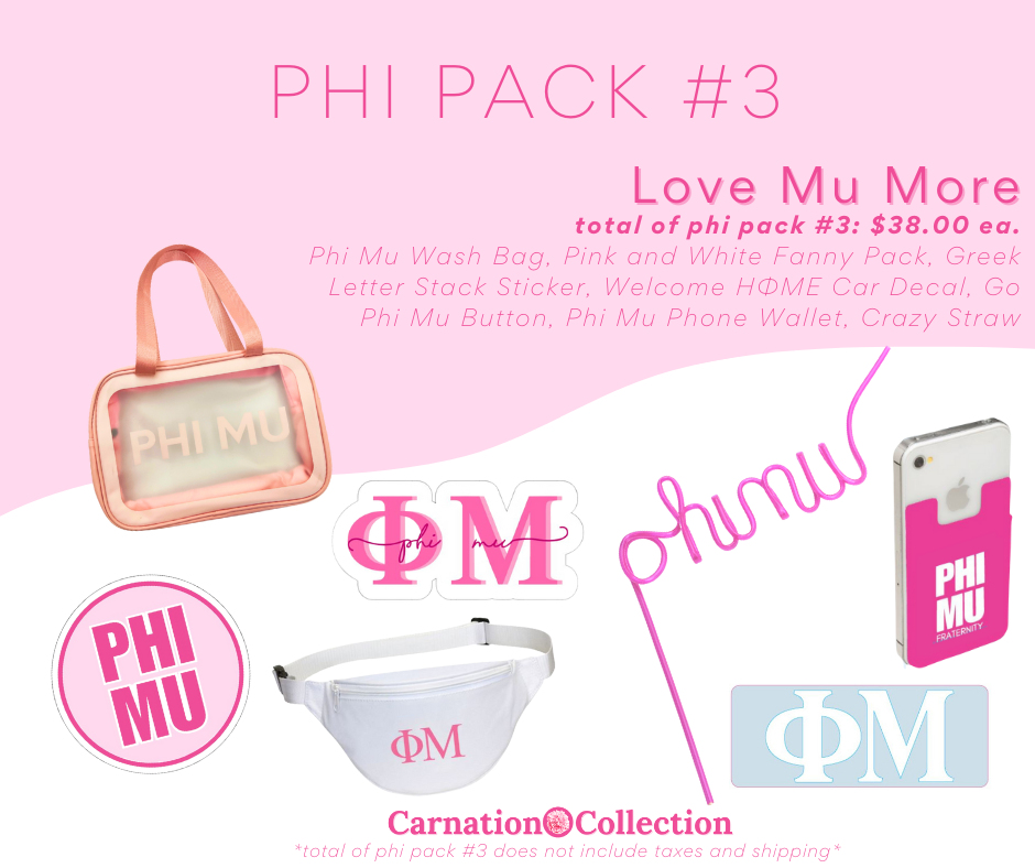 Phi Pack #3: Love Mu More – Carnation Collection