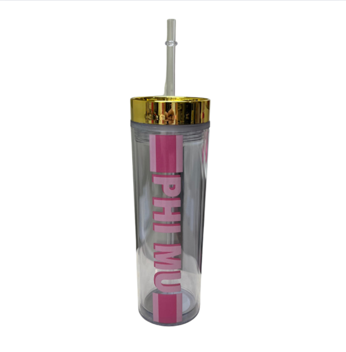 Pink Stripe Water Bottle