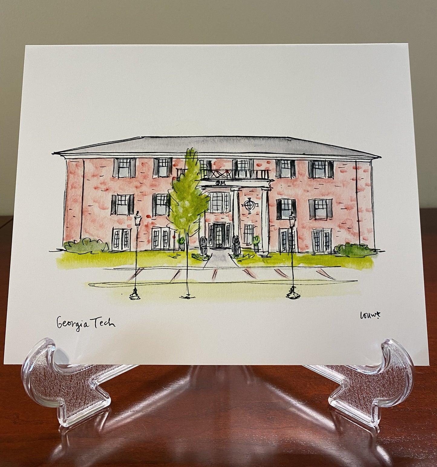 Georgia Tech House Print