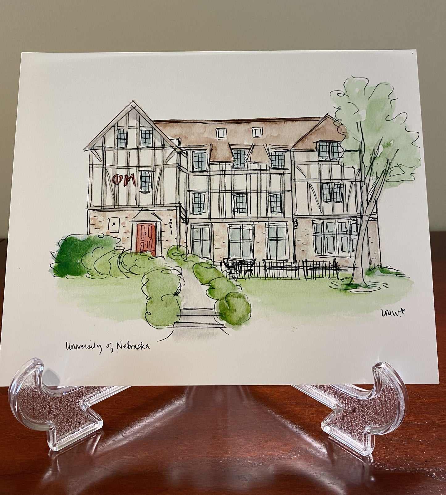 University of Nebraska House Print