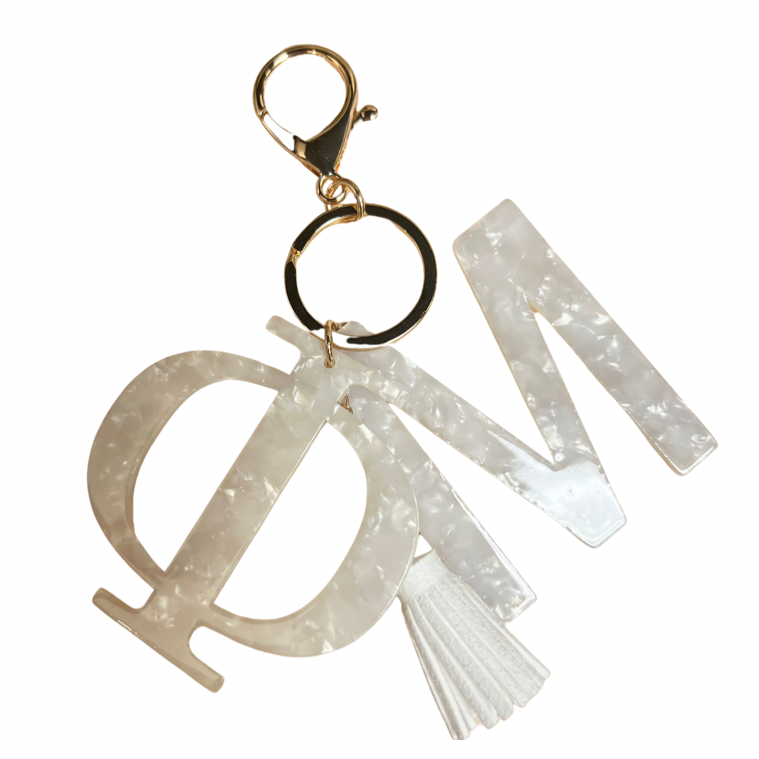 Tasseled Letter Keychain