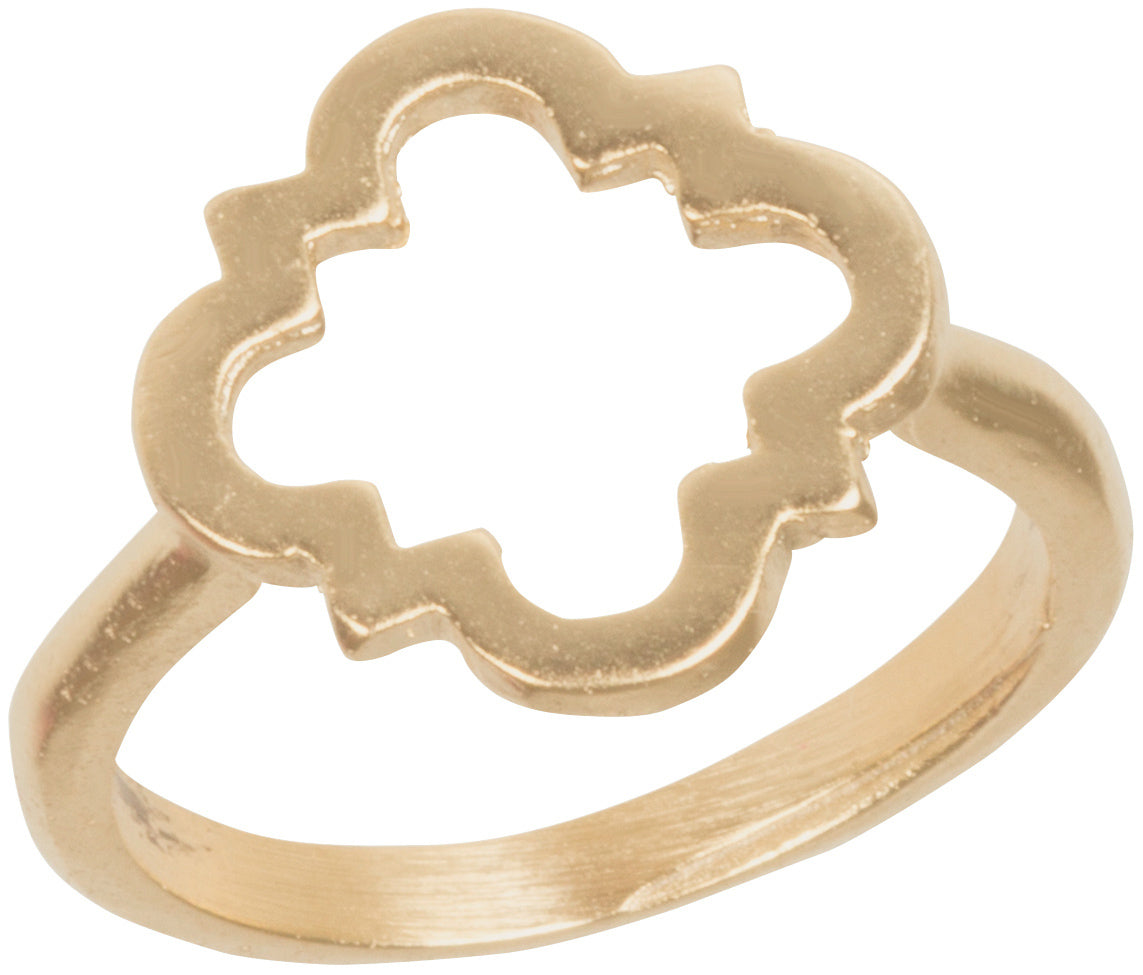 Open Quatrefoil Ring