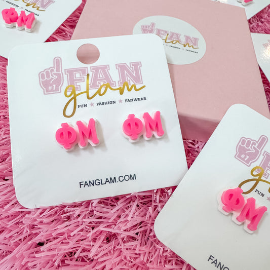 Acrylic Greek Stud Earring