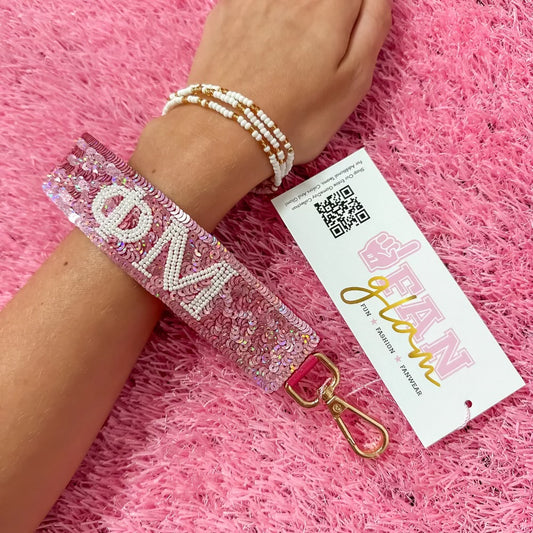 Glitter Greek Wristlet