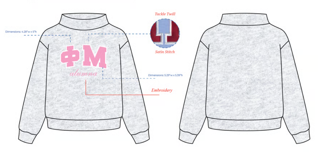 Alumna French Terry Mockneck