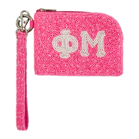 Beaded Greek Coin Wristlet