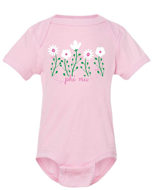 Carnation Garden Onesie