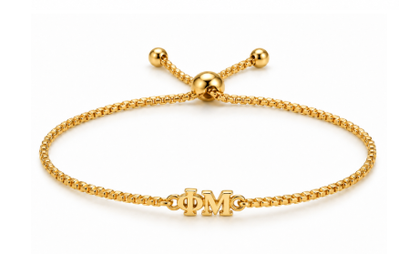 Greek Letter Bolo Bracelet