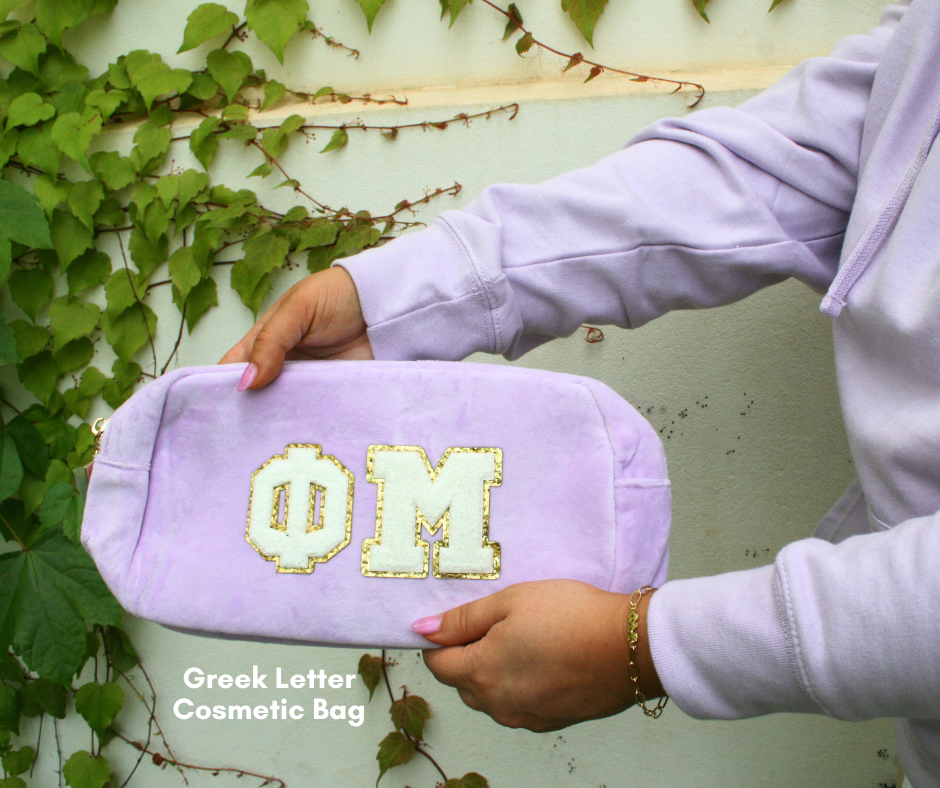 The Greek Letter Cosmetic Bag