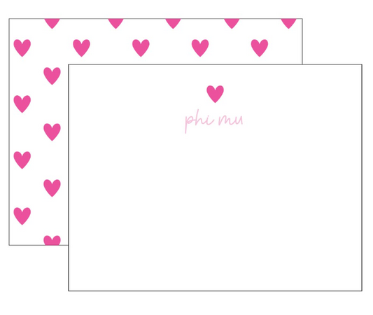 Greek Heart Flatcard Set