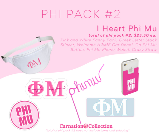 Phi Pack #2: I Heart Phi Mu