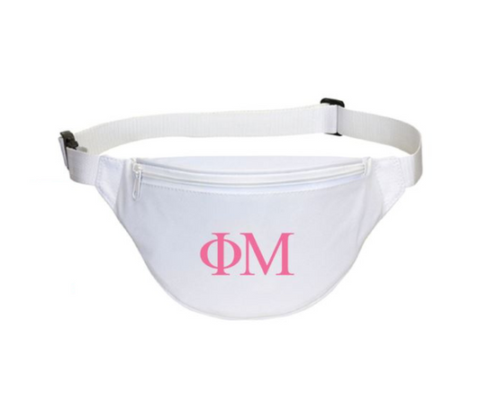 Pink and White Fanny Pack