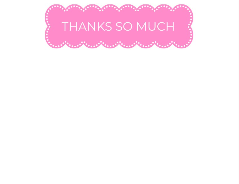 Thanks So Much Scallop Flatcard Set