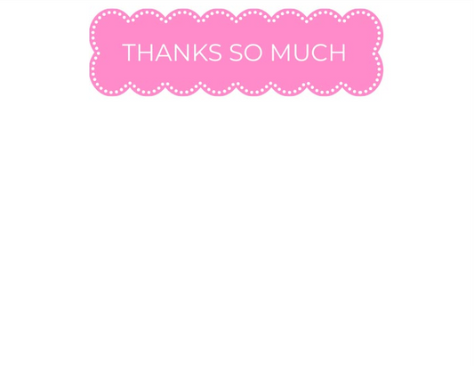 Thanks So Much Scallop Flatcard Set